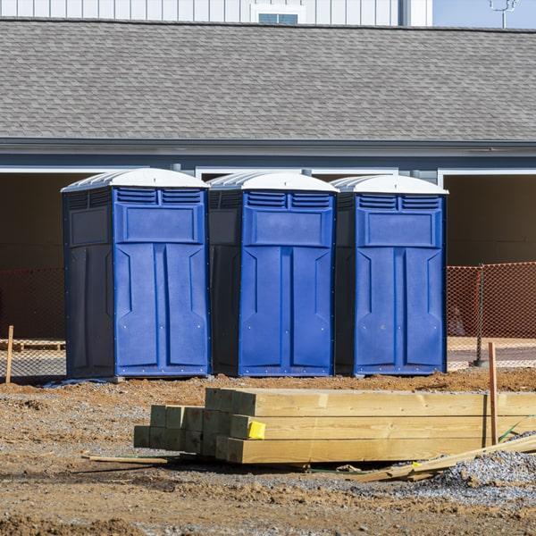 Heavy-duty construction site porta potty in Salem, New Hampshire